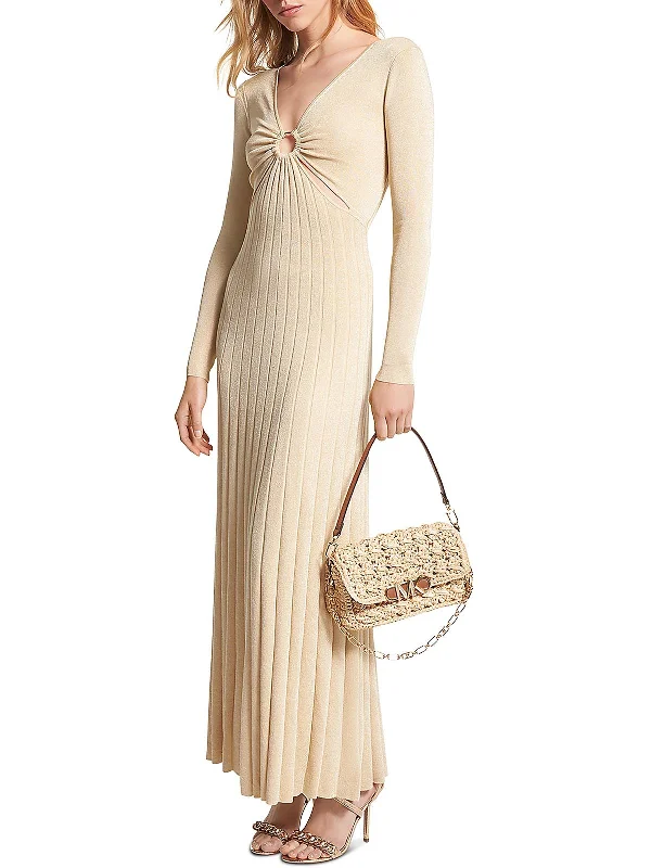 Shop Our Looks Womens Metallic Long Evening Dress