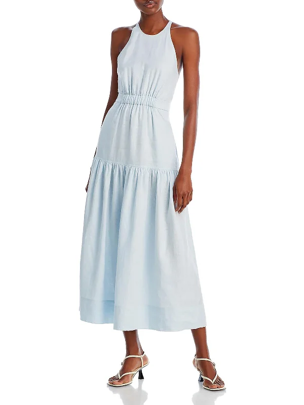 Hot Brand Discounts Wrenley Womens Linen Long Maxi Dress