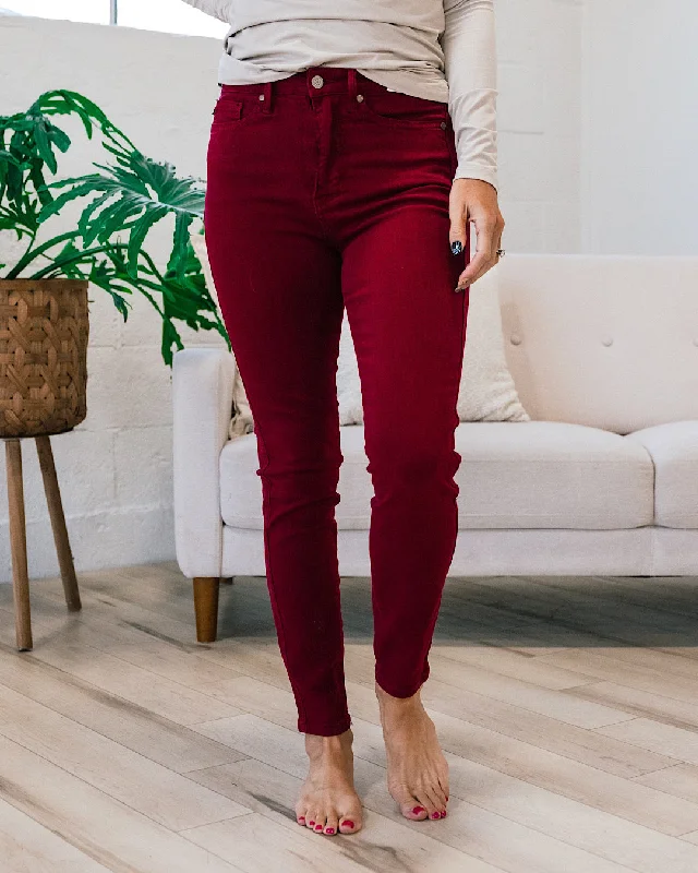 Casual Fashion Judy Blue Scarlet Control Top Skinny Jeans FINAL SALE