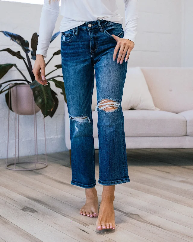 Absurdly Cheap Sale Lovervet Enough For Me Distressed Straight Jeans FINAL SALE