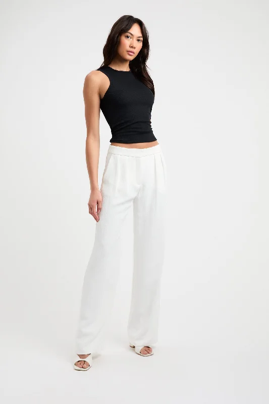 Fashion Forward Oyster Low Rise Pant