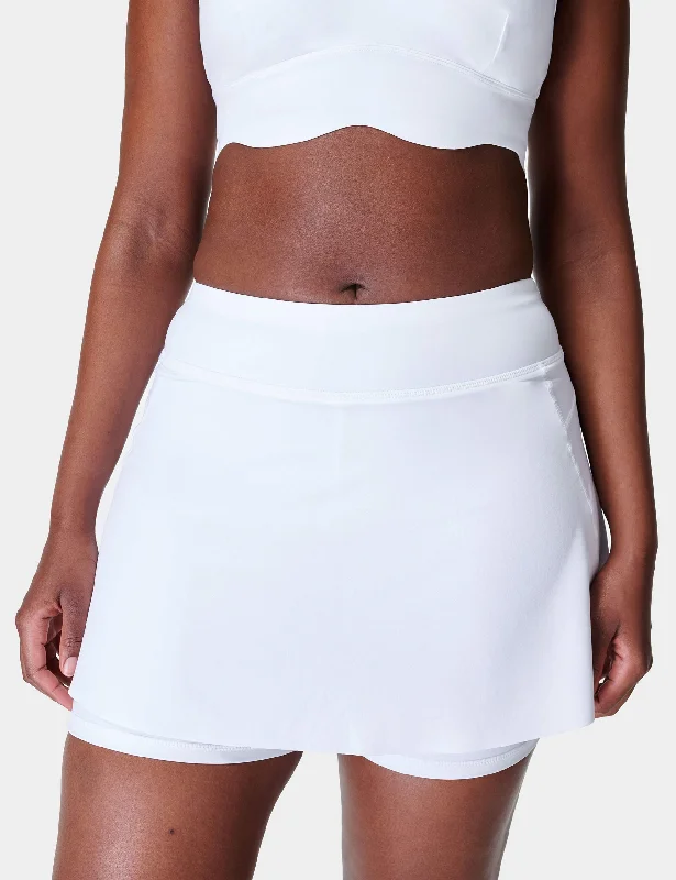 Online Boutiques Affordable Swift Running Skort - White