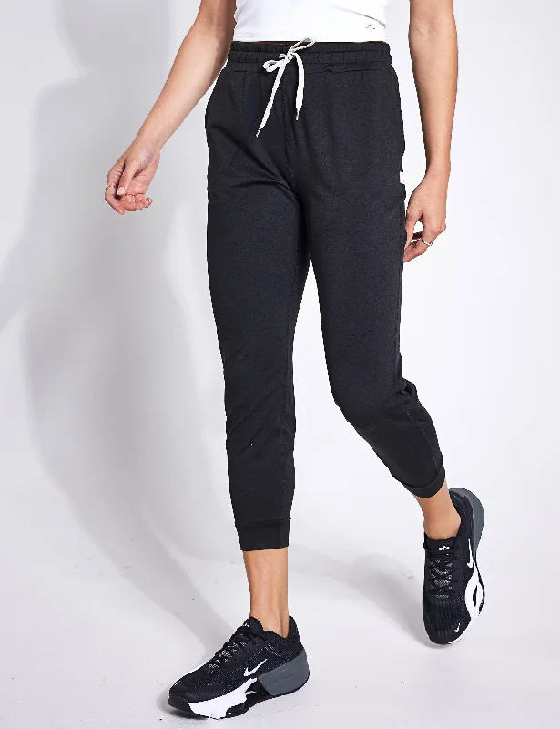 Chic Women's Clothing Performance Jogger - Black Heather